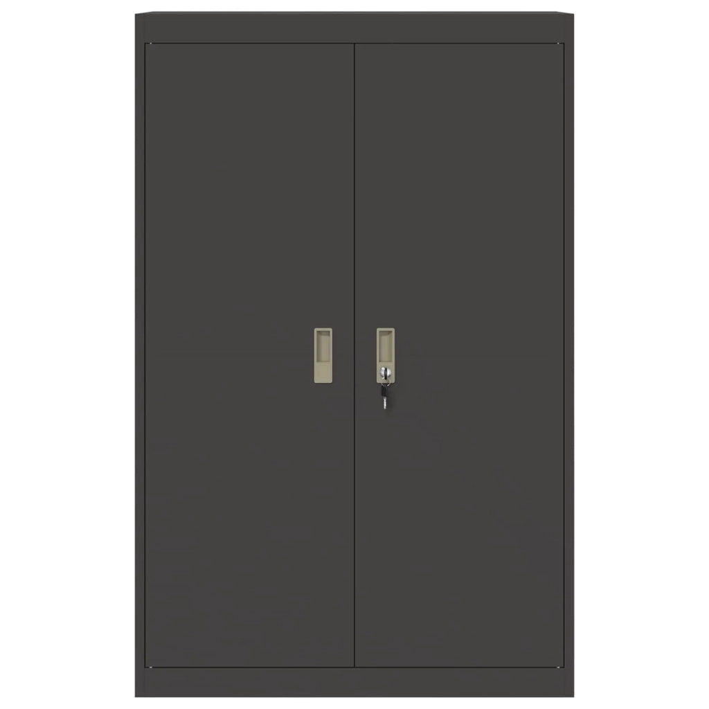 Armadio Nero 90 x 40 x 140 cm Acciaio