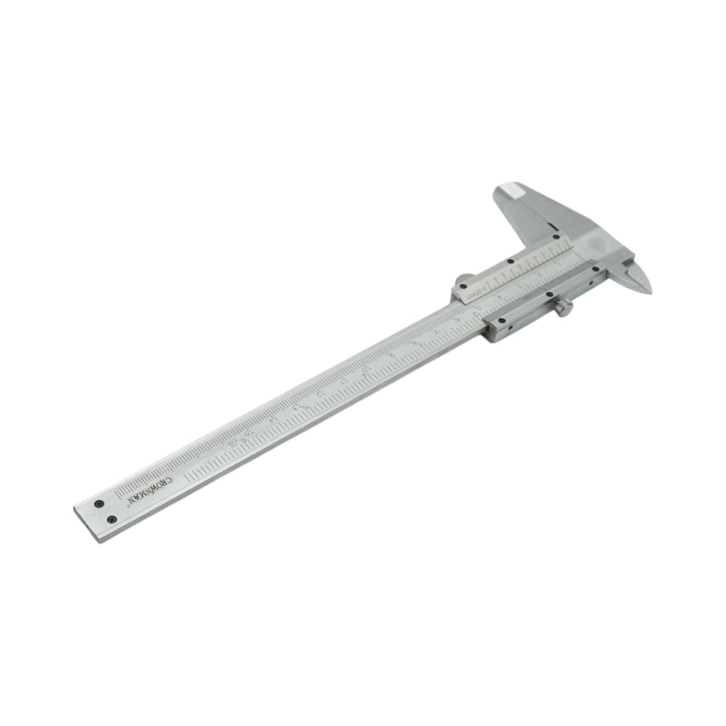 Calibro meccanico Crownman da 150 mm, scala graduata in mm/cm/pollici