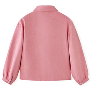 Camicetta da Bambina con Maniche a Lanterna Rosa Antico 104 15102