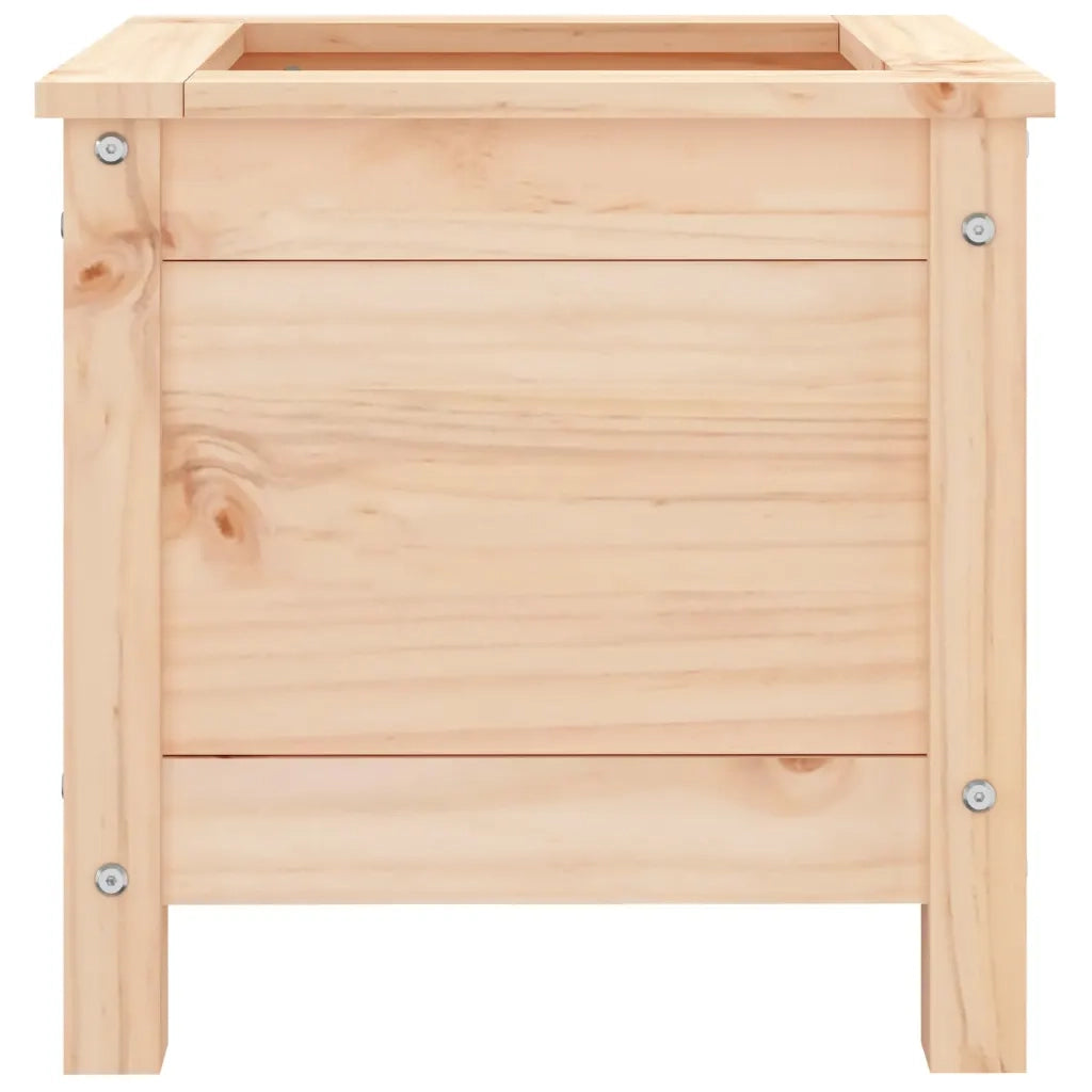 Fioriera da Giardino-Vaso da Esterno 40x40x39 cm in Legno Massello di Pino