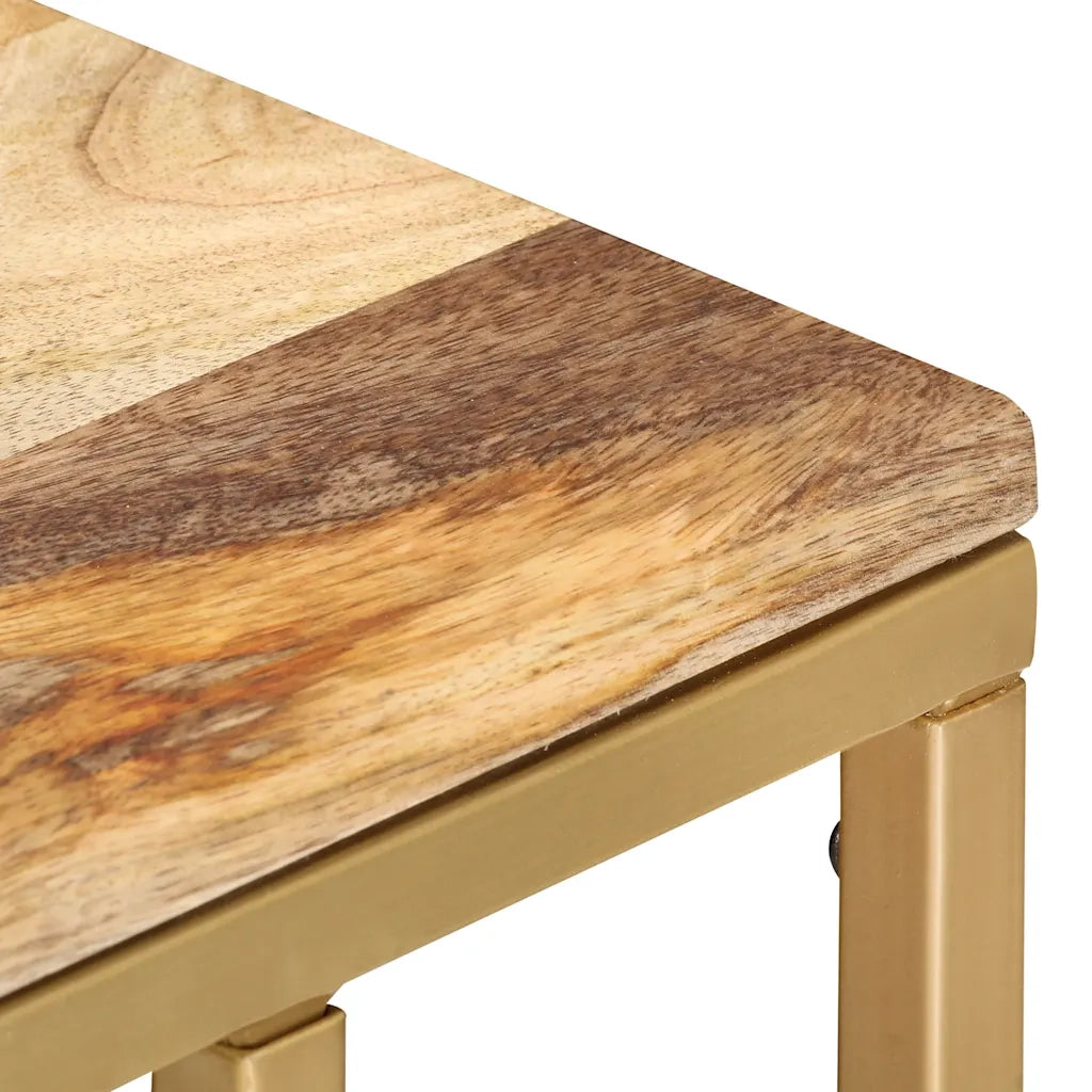 Tavolino di Servizio 35x45x65 cm in Legno Massello di Mango 286400