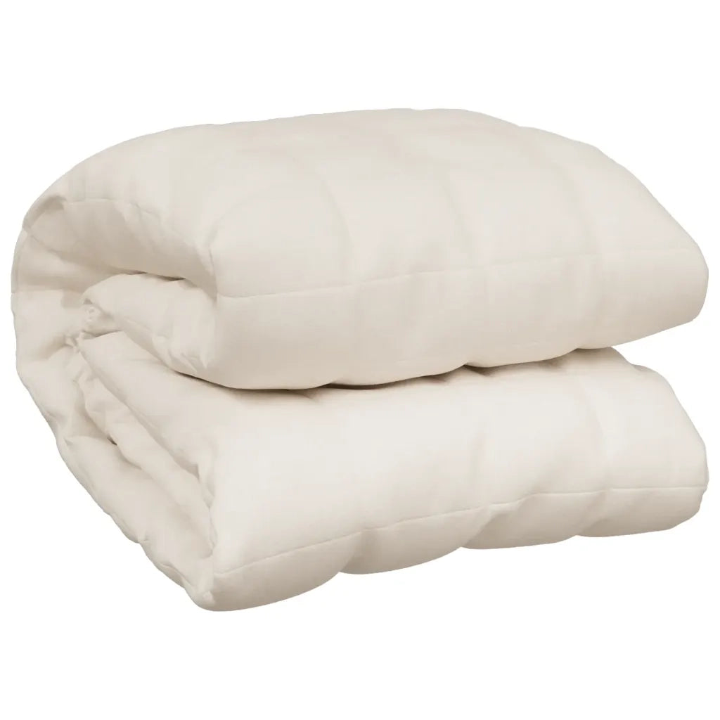 Coperta Ponderata Crema Chiaro 137x200 cm 6 kg Tessutocod mxl 93458
