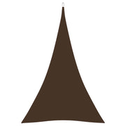 Vela ombreggiante triangolare in tessuto Oxford 3 x 4 x 4 m marrone 02_0009838