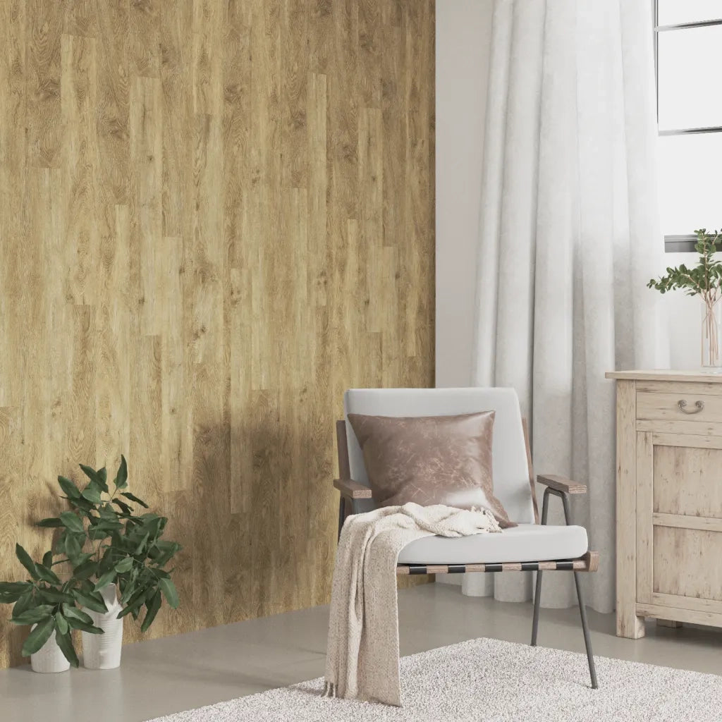 Pannelli da Parete Effetto Legno Marrone PVC 2,06 m2 CFW1708279