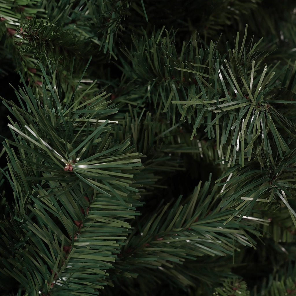 Albero di Natale Candy Cane, Albero artificiale extra folto, Albero effetto reale in PVC, 431 rami, Altezza cm 120