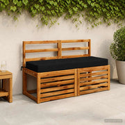 Cuscino per la seduta SOEST 100% Poliestere Nero 946854