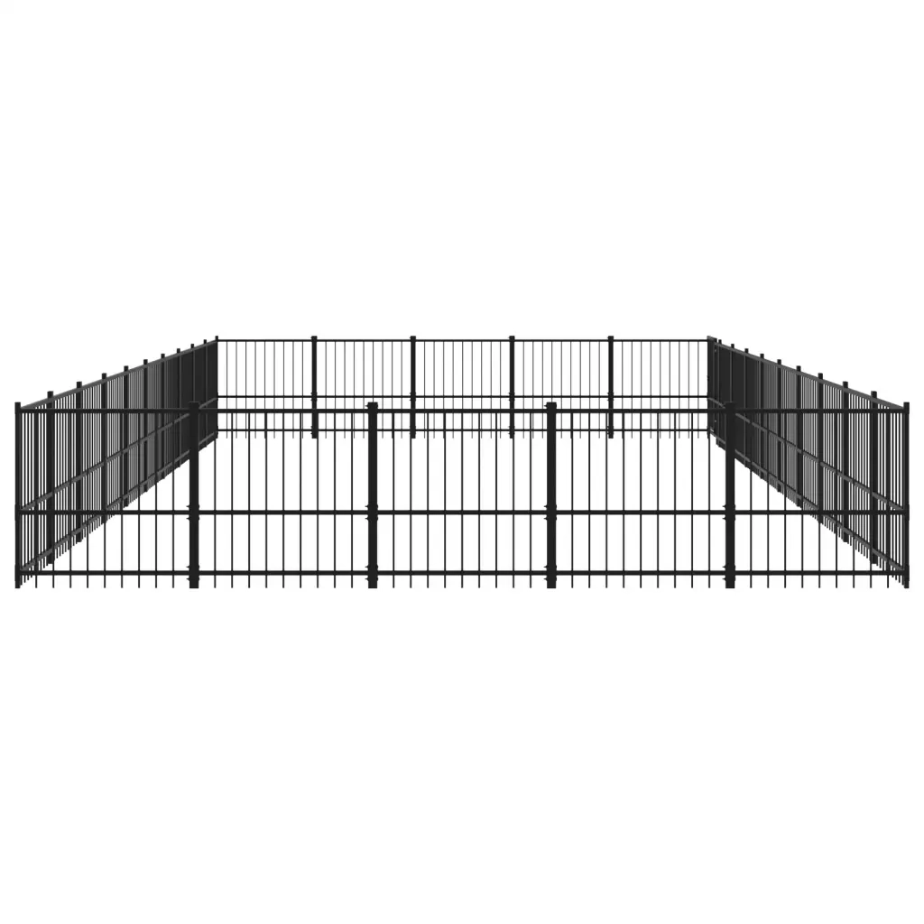 Gabbia per Cani da Esterno in Acciaio 47,05 mÂ²