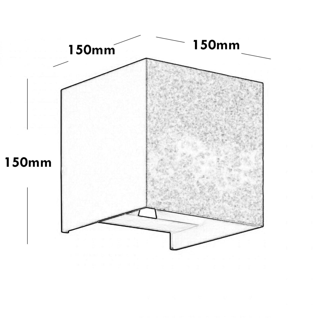 Applique cubo LED 40W doppio fascio luce esterni IP65 applique orientabile facciata ingresso giardino 4000 lumen 230V NERO 4000K