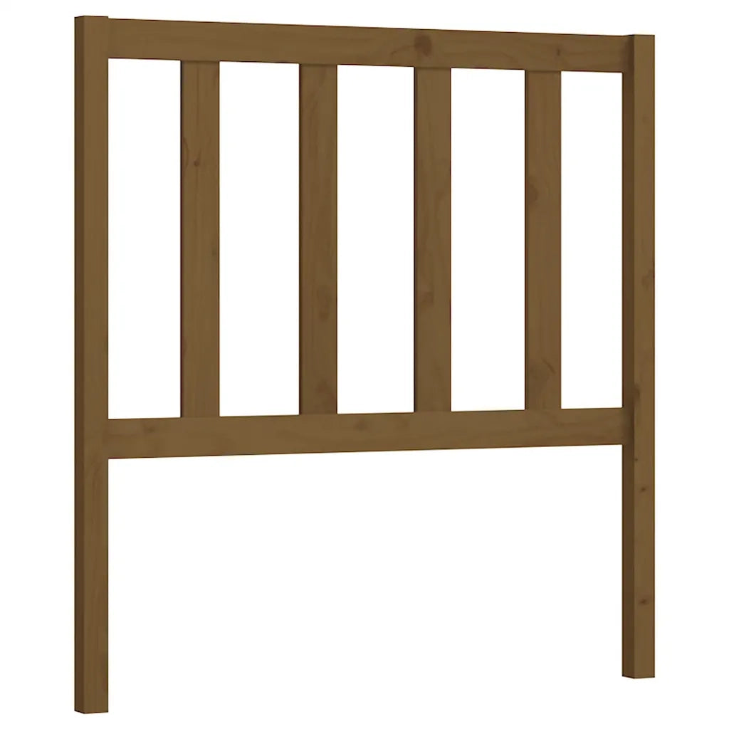 Testiera per Letto ambra 106x4x100 cm in Legno Massello di Pino 817728