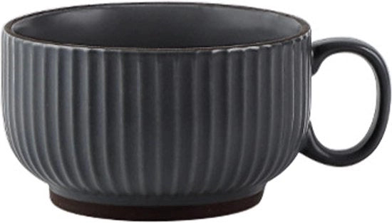 Moka grande, tazze da cappuccino in ceramica, capacità 400 ml, grande tazza, tazza in ceramica, moka XXL, tazza con manico, tazza ceramica, moka in porcellana.