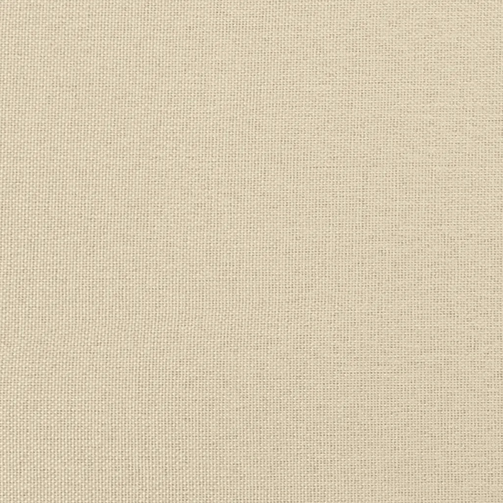 Letto con Materasso Hvar Crema 200x200 cm in Tessuto 3208560