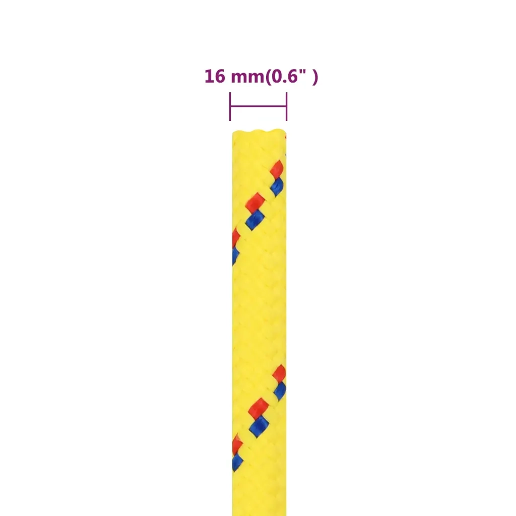 Corda | Fune per barca Gialla 16 mm 50 m in Polipropilene