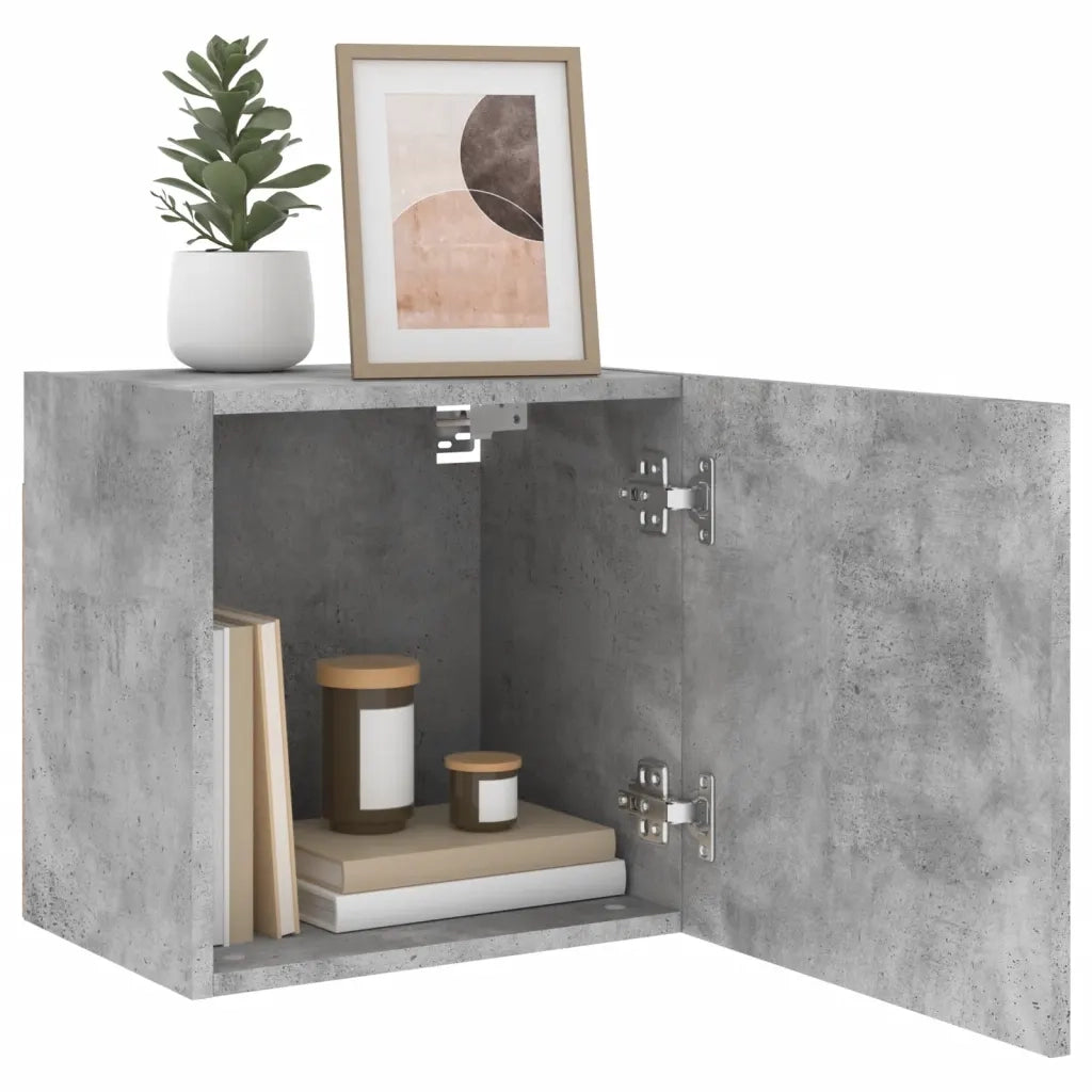 Mobile TV Parete | Armadietto TV | Mobile Porta TV Grigio Cemento 40,5x30x40 cm Legno Multistrato