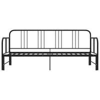 Telaio Divano Letto Estraibile Nero in Metallo 90x200 cm cod mxl 53908