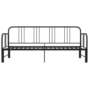 Telaio Divano Letto Estraibile Nero in Metallo 90x200 cm cod mxl 53908