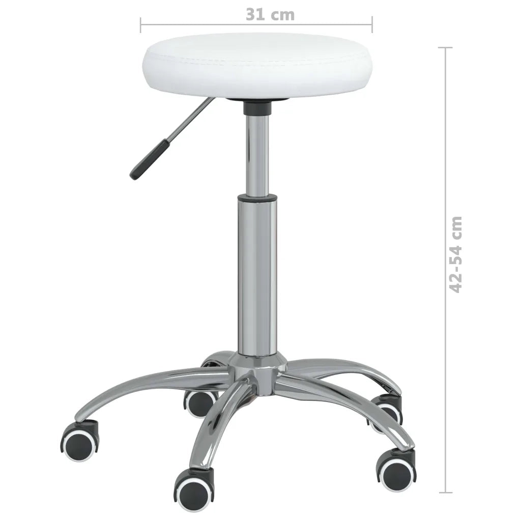 Sedia da Ufficio Girevole Bianca in Similpelle 333151
