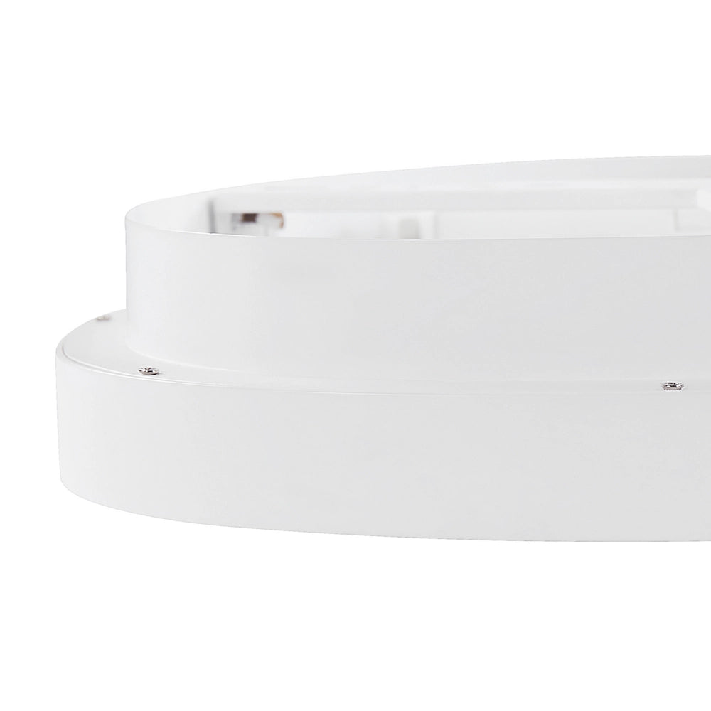 Lampada da soffitto in acciaio bianco acrilico luci a LED integrate a forma di triangolo illuminazione moderna plafoniera