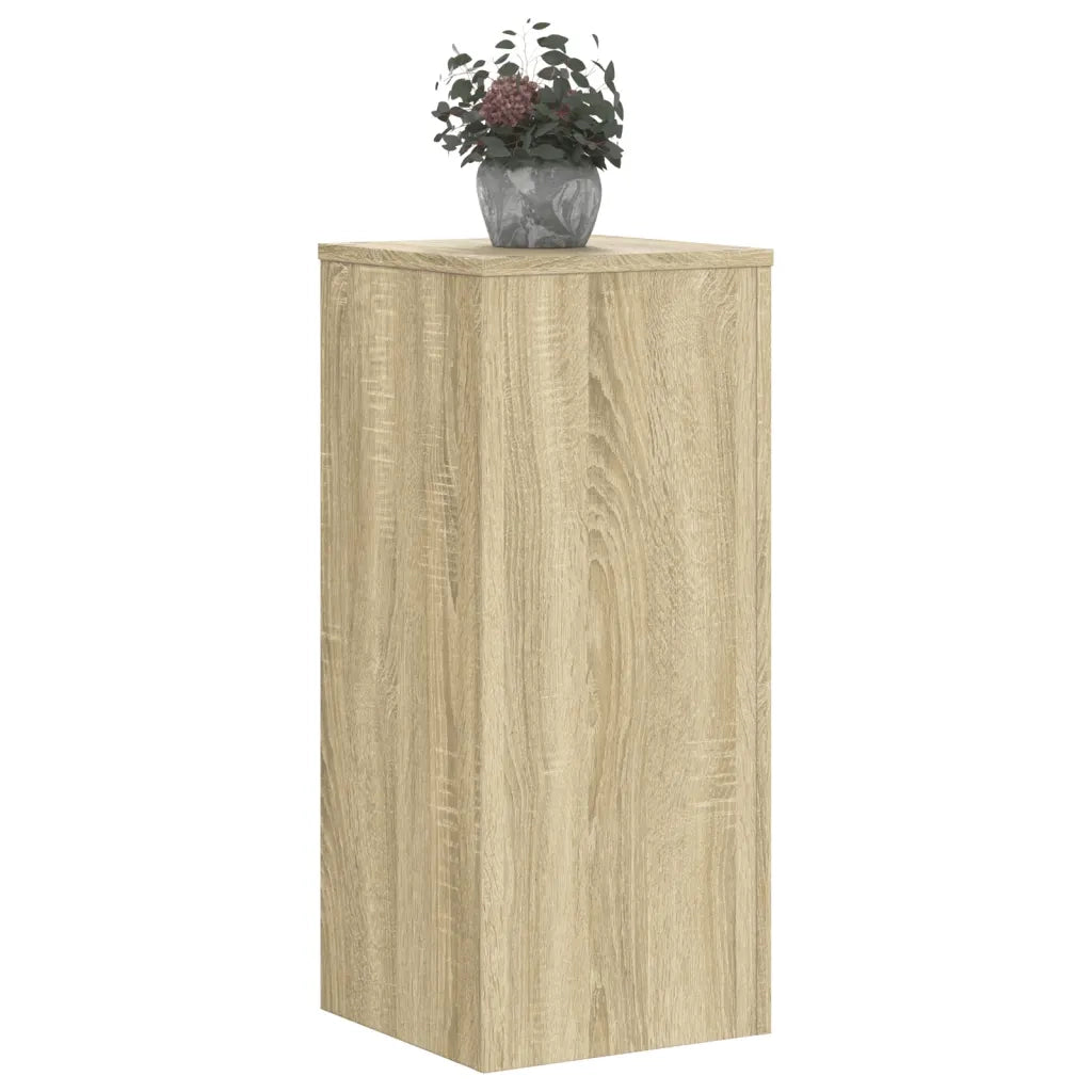 Supporti per Piante 2 pz Rovere 30x30x70 cm in Multistrato