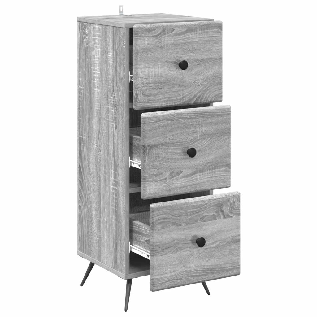 Mobile con Cassetti Grigio Sonoma 33 x 34,5 x 90 cm 895541