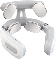 Massaggiatore cervicale per 4 teste con regolazione della forza, caricabile via USB, riscaldamento intelligente e voce, massaggiatore del collo per la cura del collo