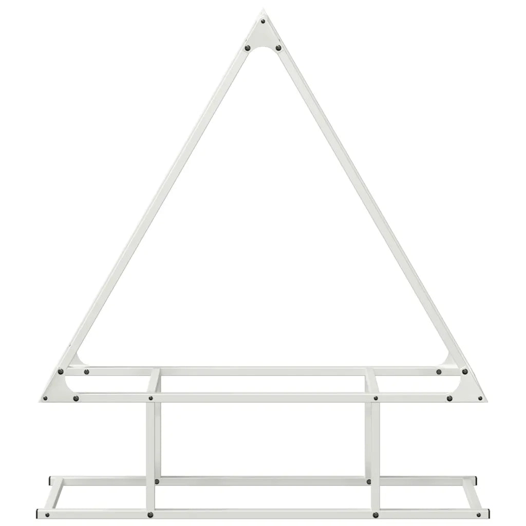 Rastrelliera per Legna da Ardere Bianca 80x25x90 cm CFW2818828