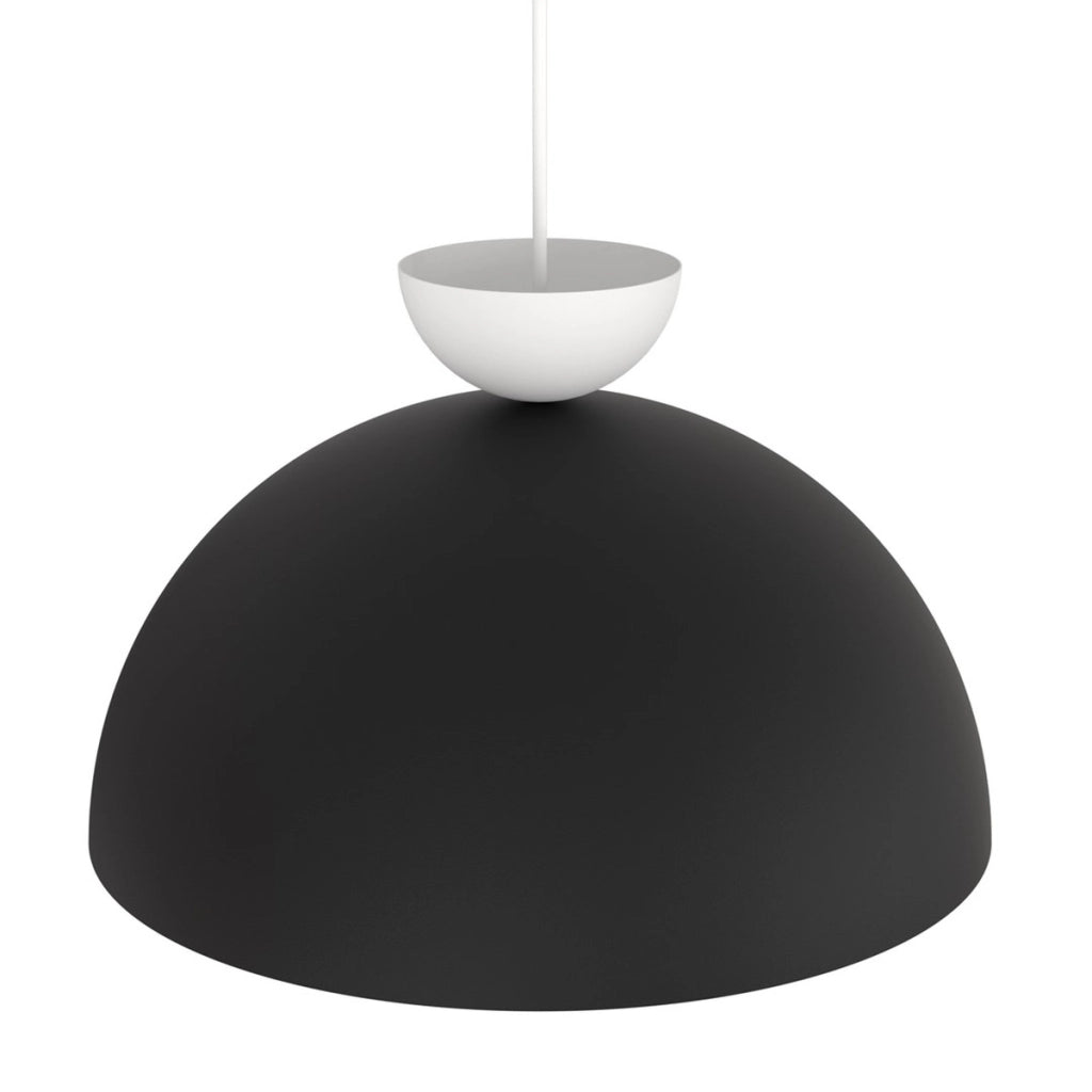Lampada a sospensione LUNARO bicolore in acciaio
