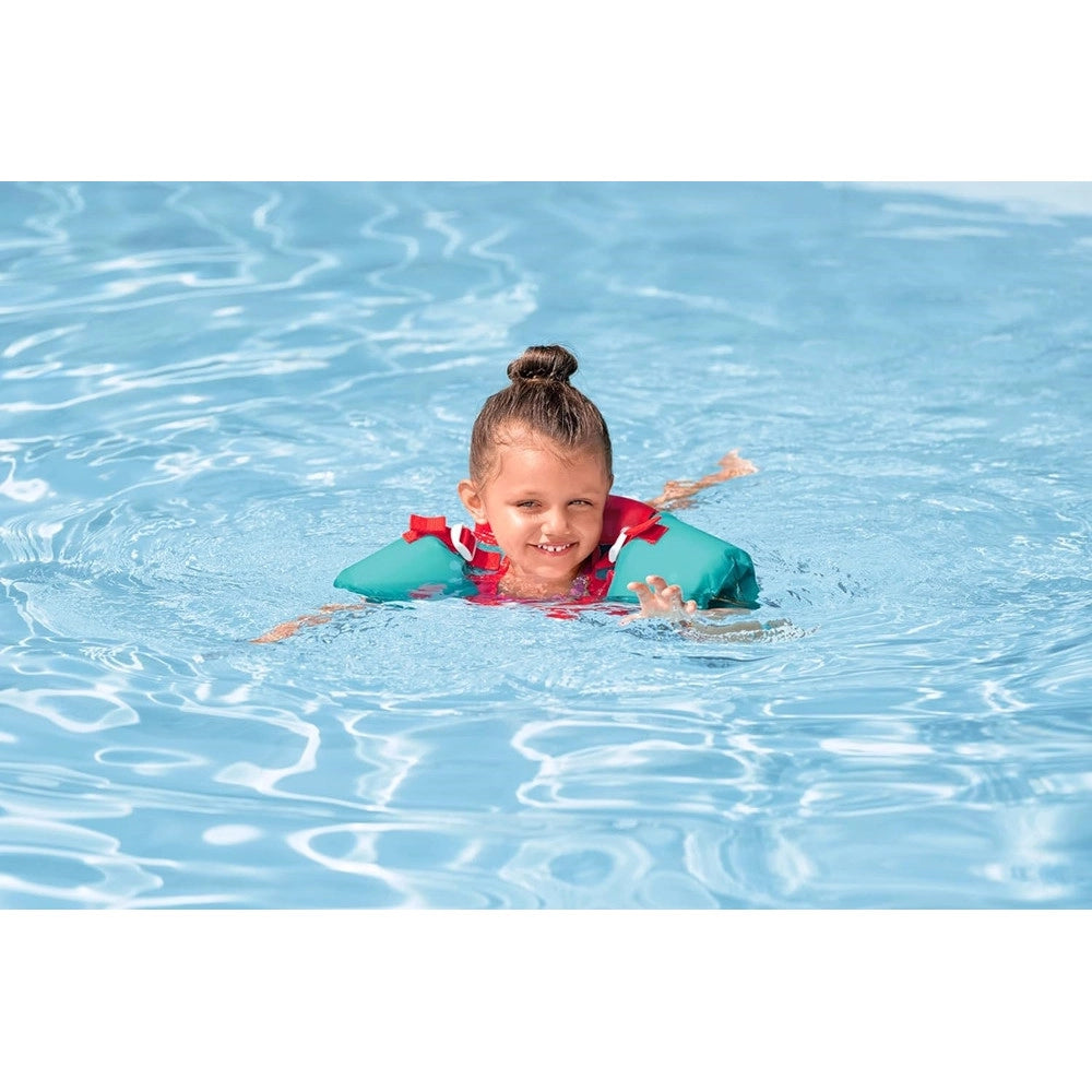 Trade Shop - Giubbetto Salvagente Nuoto Sirenetta Ariel Gilet Con Braccioli Bambini 3-6 Anni ‎9101i -