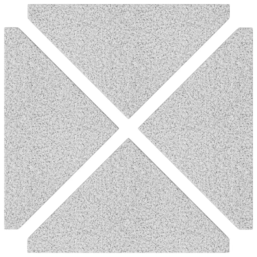 Set Base per Ombrellone da Giardino 5 pz in Granito e Acciaio CFW1593304