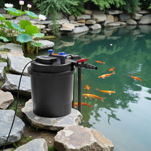 Filtro a pressione per laghetto CPF-20000 con UVC da 36 W 12.000 l/h