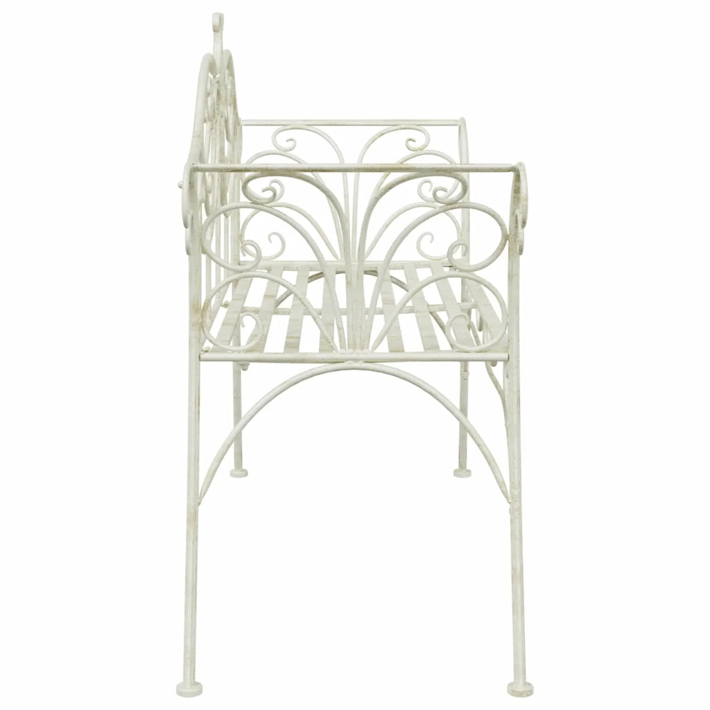 Panchina da giardino 2-Numero di posti 130 x 47 x 90 cm Acciaio 42029544