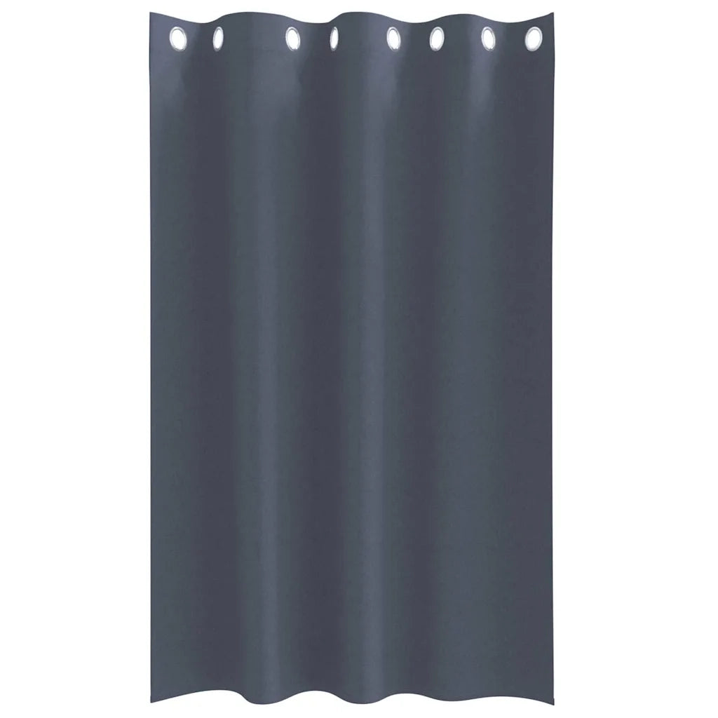 Tende Blackout con Anelli 2 pz Antracite 175 x 140 cm 4107339