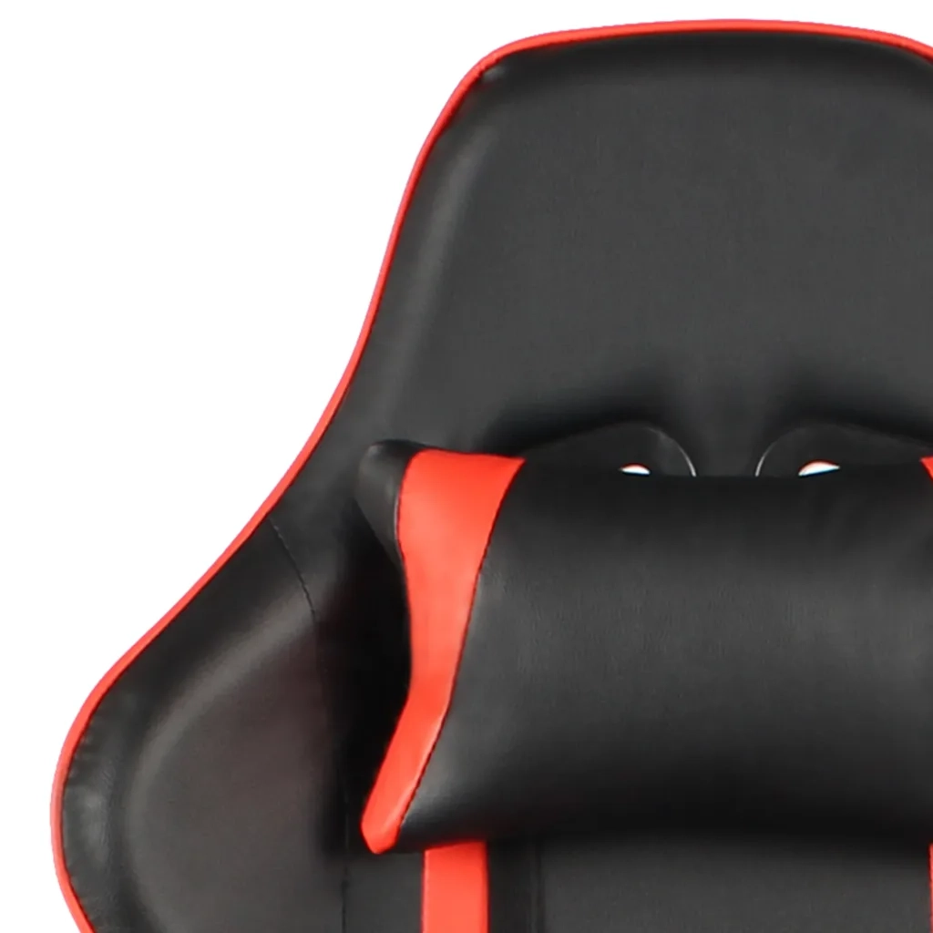 Sedia da Gaming Girevole Rossa in PVC 20481