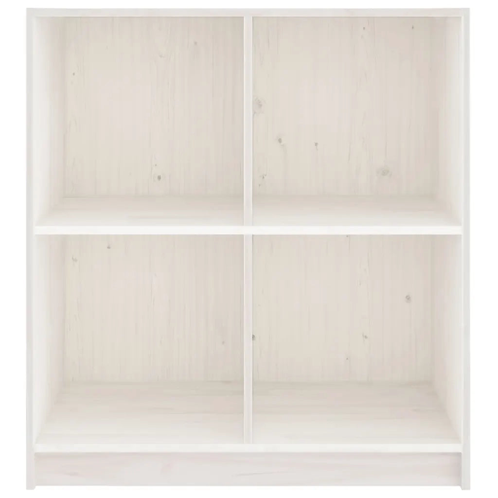 Credenza Bianca 70x33x76 cm in Legno Massello di Pino 809949
