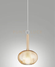 3787-59-125 EDISON VETRO AMBRA D.16CM COMPLETO DI CAVO X KIT LUCI