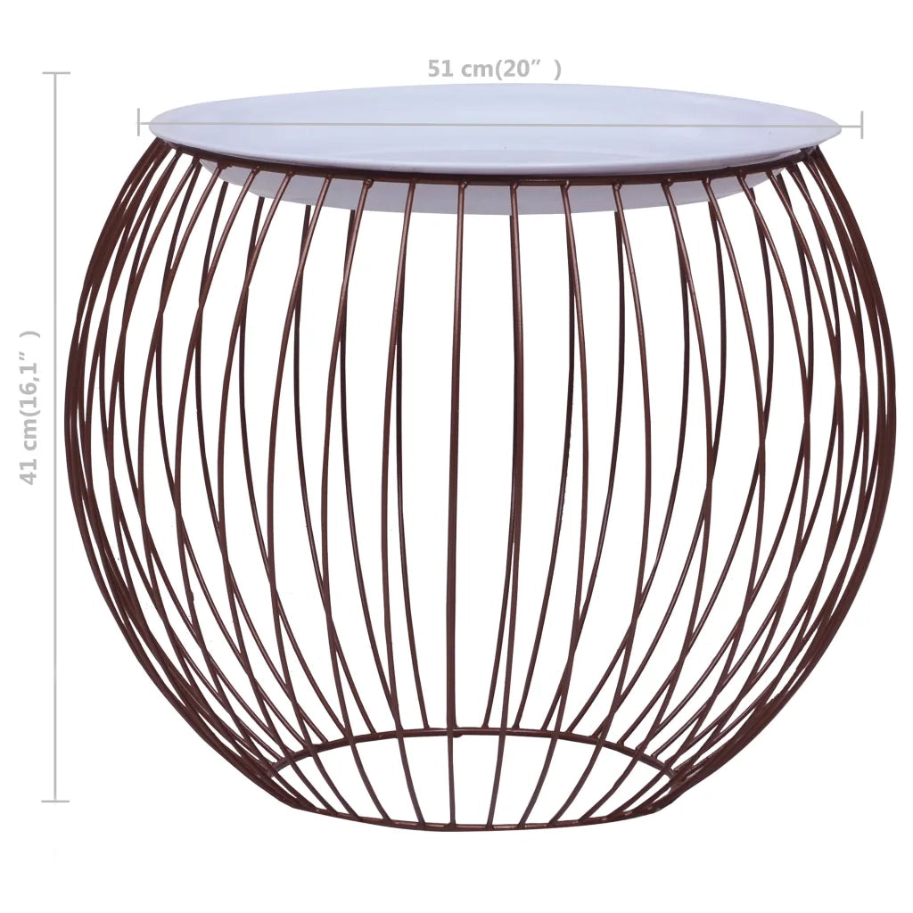 Tavolino da CaffÃ¨ Oro Ã˜ 51 cm cod mxl 15672