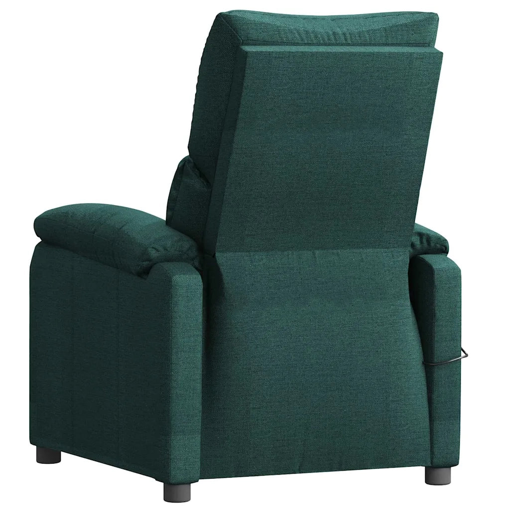 Divano Sedia-Poltrona Massaggiante Verde Scuro in Tessuto 218573
