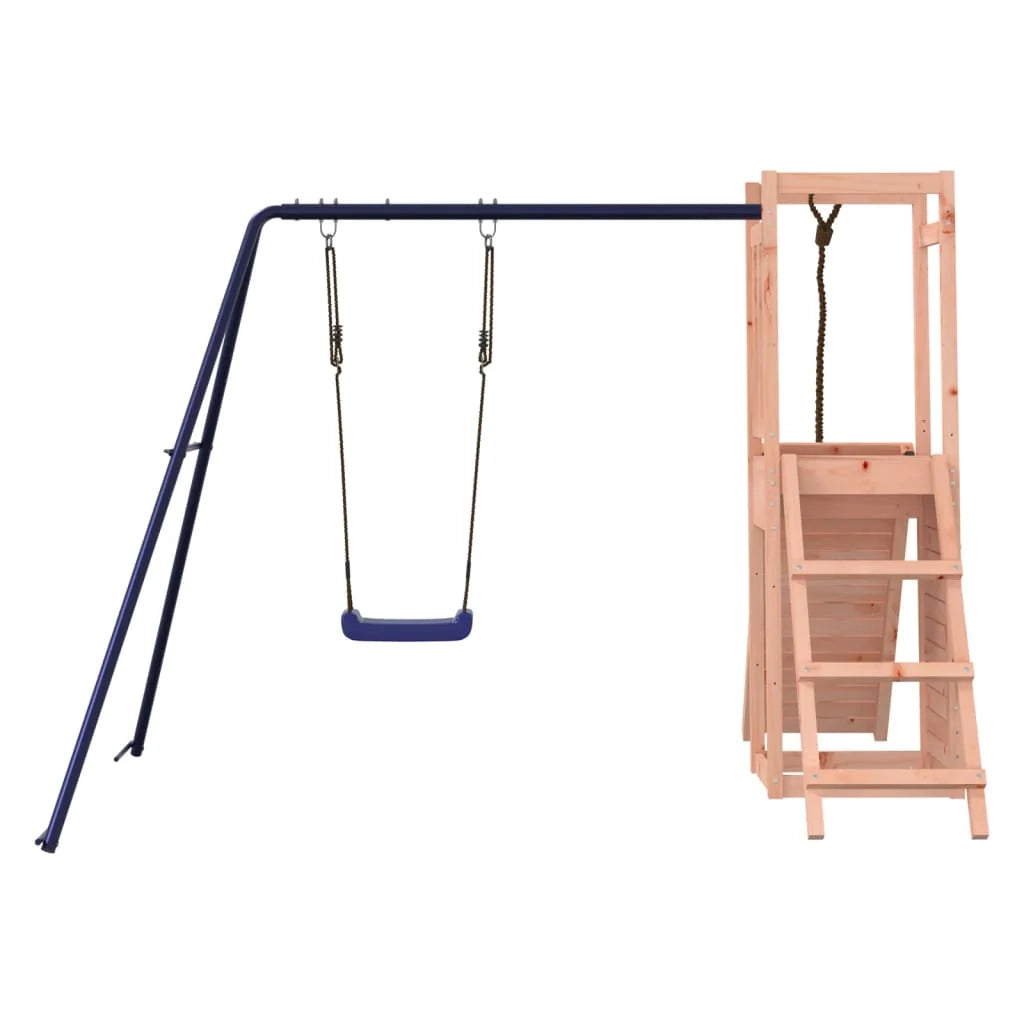 Altalena parco giochi da esterno scivolo altalena robusta giochi da giardino 232 x 184 x 169 cm legno massello di abete Douglas 02_0004709