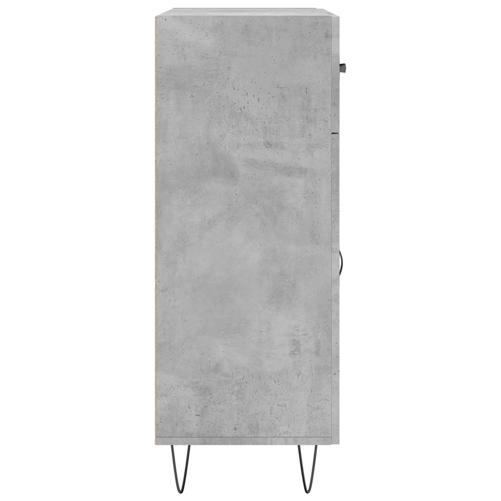 Credenza-Buffet-Armadio da cucina Grigio Cemento 69,5x34x90 cm in Legno Multistrato 826505
