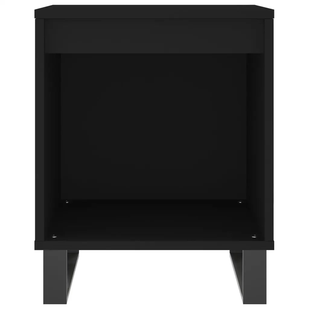 Comodini 2pz-Set di 2 Tavolino da notte Neri 40x35x50 cm in Legno Multistrato 935142