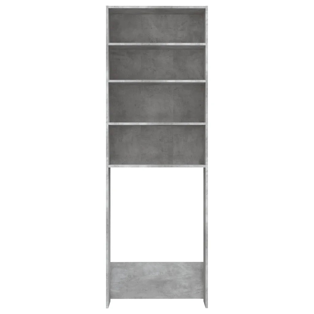Mobile per Lavatrice Grigio Cemento 64x24x190 cm CFW3789124
