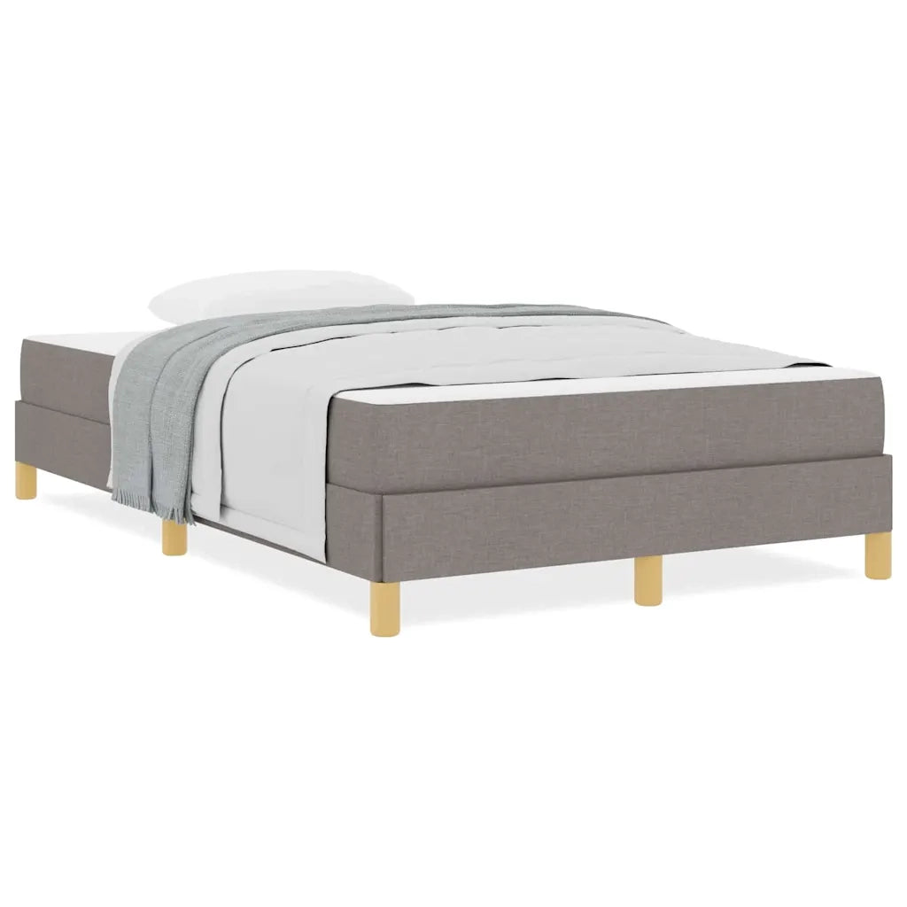 vidaXL Letto a molle Tortora e Marrone 120 x 200 cm