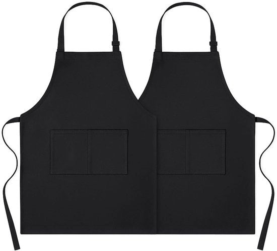Cucina in tessuto di cotone 100% biologico - Flessibile - 2 tasche - Resistente al fuoco - Respirante - Adatto per uomini/donne - Asciugamano da cucina