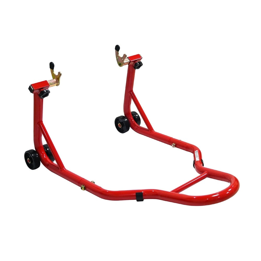 Cavalletto per Moto 200 kg con Aggancio Anteriore e Posteriore ¨C MINIMAL ¨C Rosso