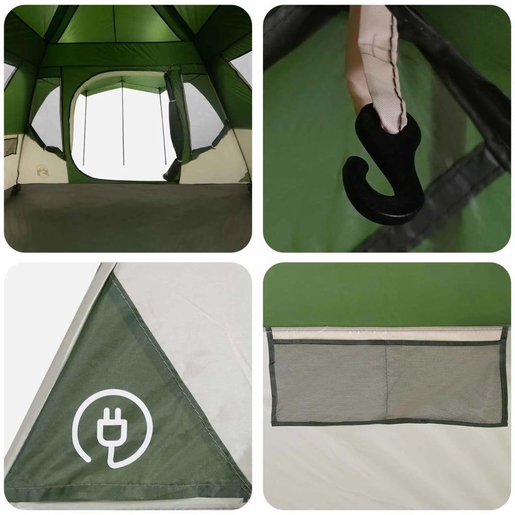 Tenda Familiare Verde 305 x 275 x 190 cm Poliestere e Acciaio 42028707