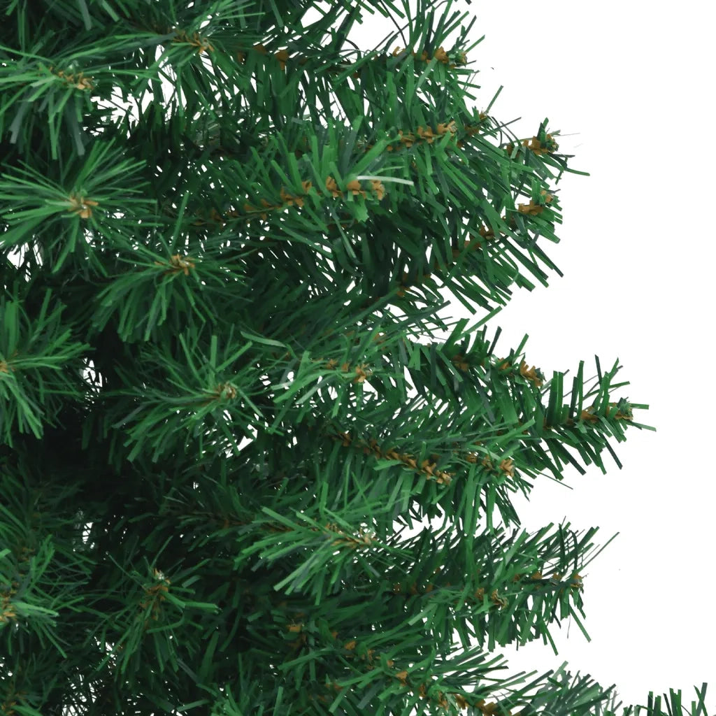 Albero di Natale Artificiale ad Angolo con Supporto Verde 180 cm PVC cod mxl 59686
