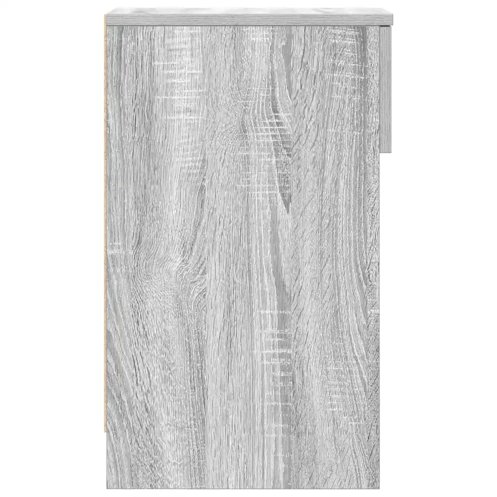 Comodino | Armadio da Notte | Mobiletto da notte con Cassetto Grigio Sonoma 20x36x60 cm