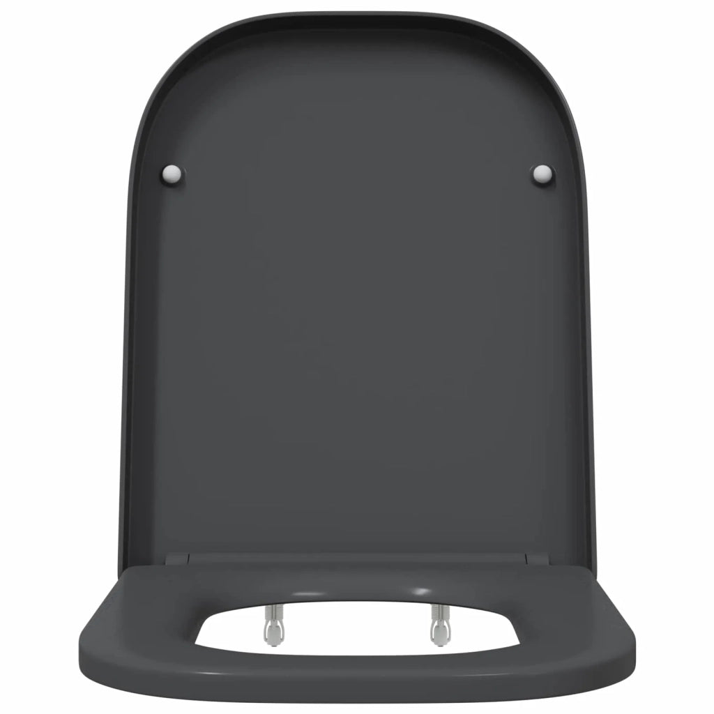 Sedile del WC Antracite 47,5 x 35 x 3,6 cm Duroplast 42002358