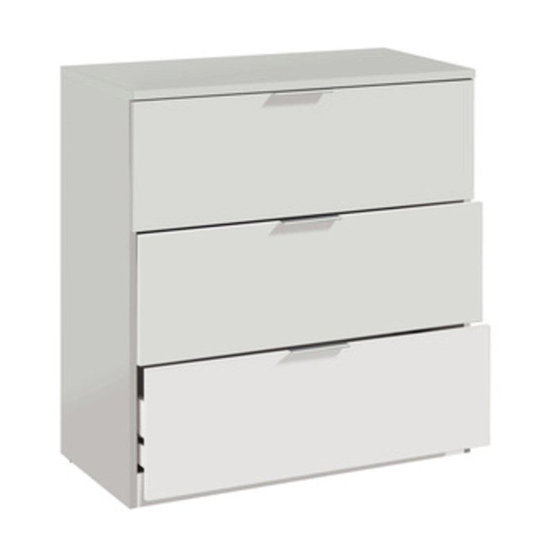 KIT CASSETTONE 3 CASSETTI 80X38X77 BIANCO- FORES HABITAT- 1,0 pz