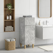 Mobiletto da Bagno DELFT Grigio Cemento 30 x 31 x 80 cm 897048
