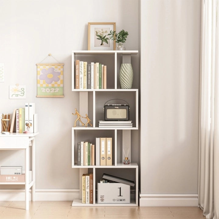 Scaffale aperto bianco scaffale armadio libreria moderno loft 140 cm